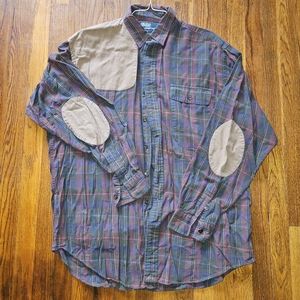 Mens Plaid Polo by Ralph Lauren path shirt xl